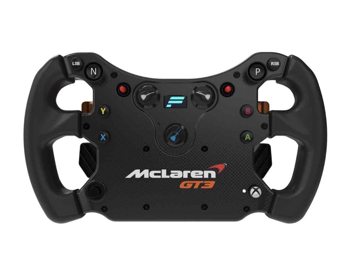 F1AB0C11 88F0 465A 9577 6BAB758C5AB8 Fanatec CSL Elite McLaren GT3 v2 Steering Wheel